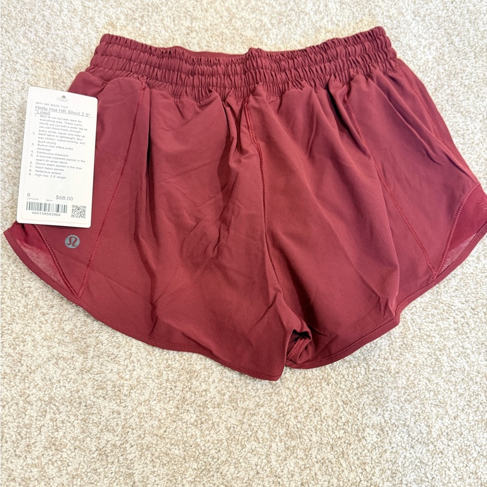 lululemon athletica Women's Burgundy Bay Athletic Shorts